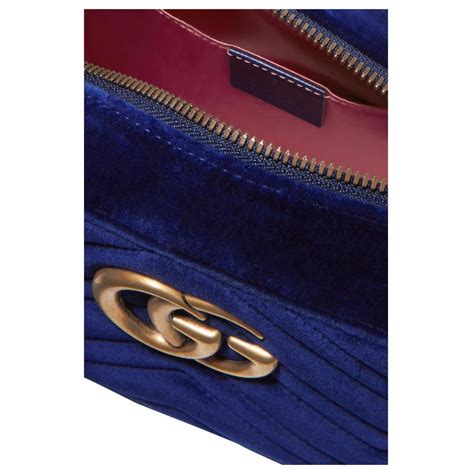 marmont gucci velluto blu|Gucci Marmont handbags.